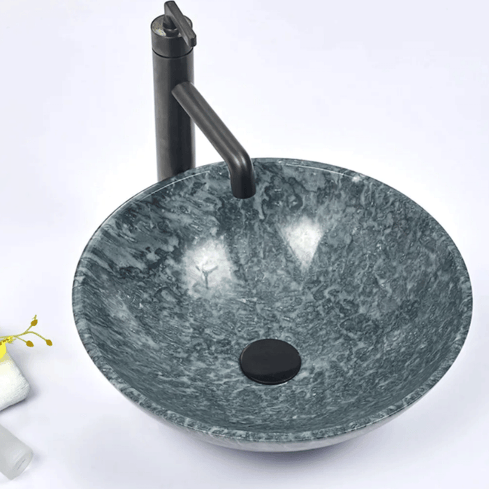 420*420*140mm Infinity Marble Stone Round Above Counter Art Basin