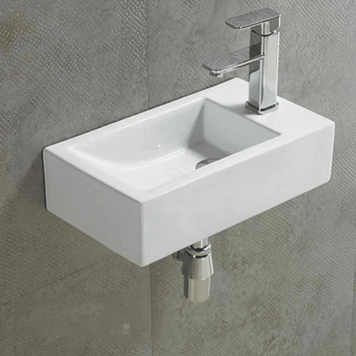500*250*520mm Poseidon Matt White MDF Bathroom Mini Wall Hung Vanity