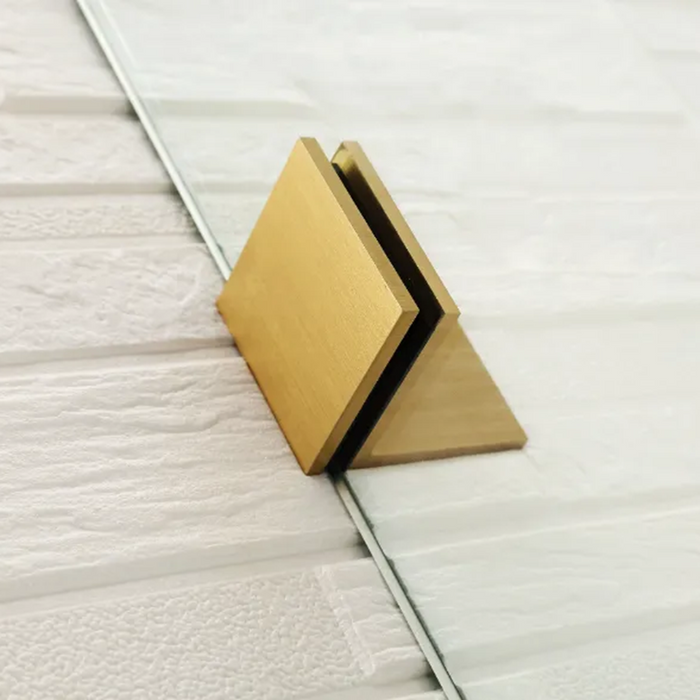 750/900*1500mm 10mm Tempered Glass Frameless Fixed Bathtub Screen With Curved Corner