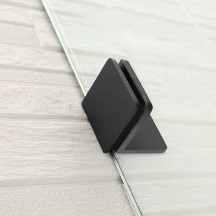 750/900*1500mm 10mm Tempered Glass Frameless Fixed Bathtub Screen With Curved Corner