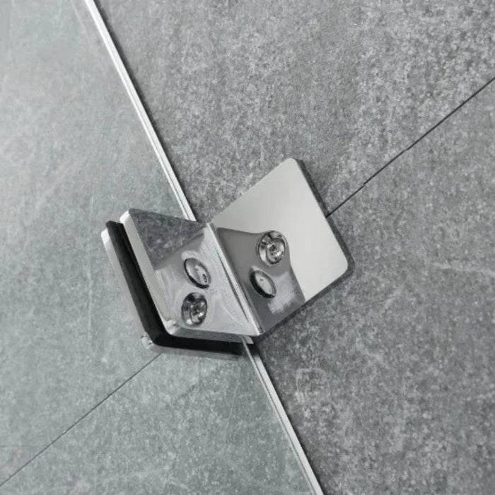 800-1200mm Covey Frameless Light Gold Fitting Diamond Pivot Door 10mm Glass Shower Screens - 2000mm Height