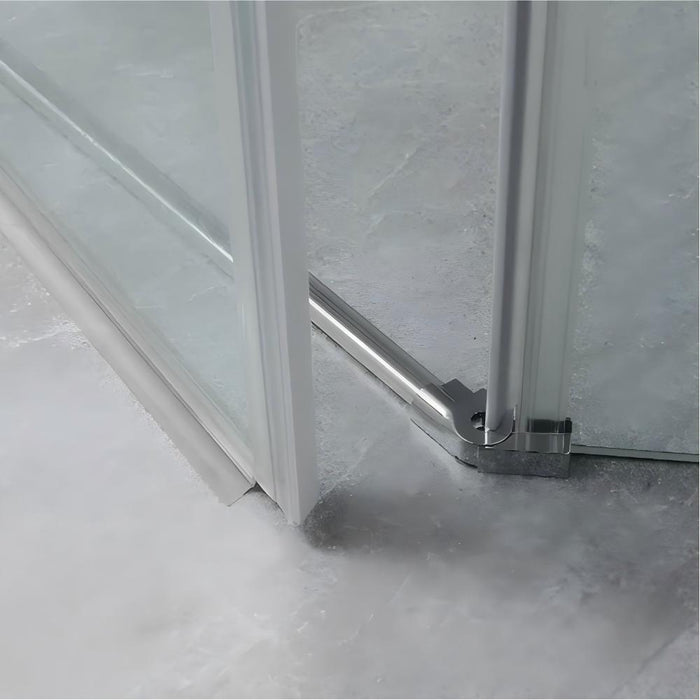800-1200mm Covey Frameless Light Gold Fitting Diamond Pivot Door 10mm Glass Shower Screens - 2000mm Height
