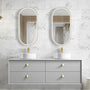 1500*460*550mm Boston Light Grey High Moisture Resistant Plywood/Polyurethane Wall Hung Vanity - HD reno