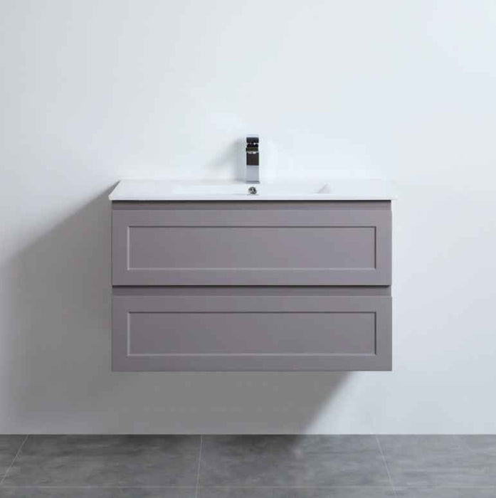 600-1500*460*560mm Matt Grey Bathroom Vanity Wall Hung Cabinet Only and Ceramic/Stone Top Available