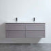 600-1500*460*560mm Matt Grey Bathroom Vanity Wall Hung Cabinet Only and Ceramic/Stone Top Available