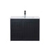 600-1500*460*580mm Lukka Archill Federation Matt Black PVC Fluted Wall Hung Vanity