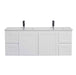 600-1500*460*580mm Lukka Archill Federation Matt White PVC Fluted Wall Hung Vanity