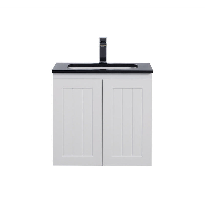 600-1500*460*580mm Lukka Archill Federation Matt White PVC Fluted Wall Hung Vanity