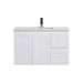 600-1500*460*580mm Lukka Archill Federation Matt White PVC Fluted Wall Hung Vanity