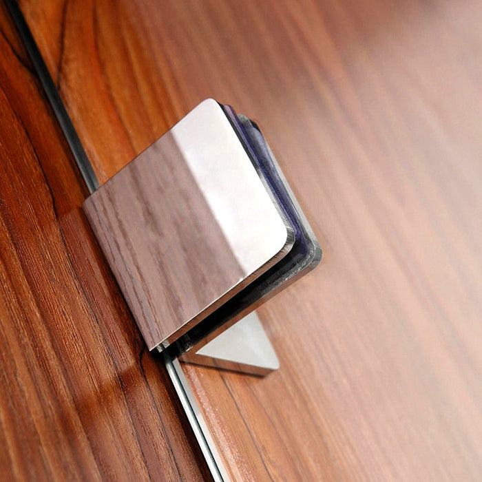 200-1200mm Covey 10mm Glass Frameless Walk In Single Fixed Panel Brush Bronze Brackets Shower Screens