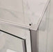 700-1470x2000mm Semi-frameless L Shape Pivot Door with Return Panel Chrome/Black Fittings 6mm Glass Shower Screens