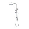BK Rund Brass Multi-Function Sliding Shower With Overhead Rain Shower Twin Showers