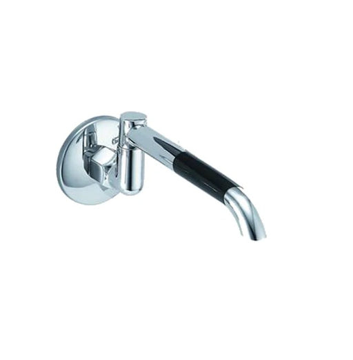 225mm BK Wahlen 10 Chrome Brass Laundry Spout - HD reno