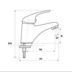 Renovator MK2 Basin Mixer with Loop Handle Chrome