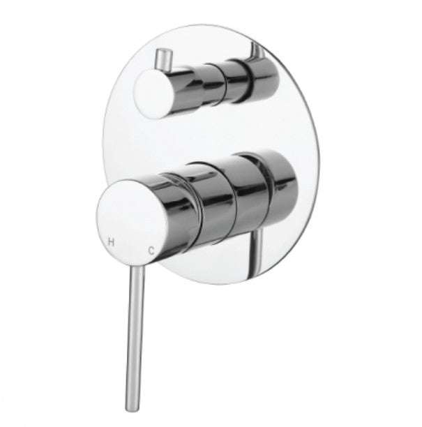 Modernnational Star Mini Round Solid Brass Shower Diverter Mixer