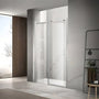 900-1800*2000mm SUN 8mm Glass Sliding Wall To Wall Framelesss Brushed Nickel Fittings Shower Screen
