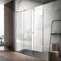 900-1800*2000mm SUN 8mm Glass Sliding Door L Shape Frameless Chrome Fittings Shower Screens