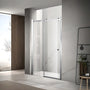 900-1800*2000mm SUN 8mm Glass Sliding Wall To Wall Frameless Chrome Fittings Shower Screens