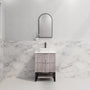 600-1500*450*830mm ABS Bali White Oak MR Melamined Board Pancel MDF Door With PVC Coating Freestanding Vanity - HD reno