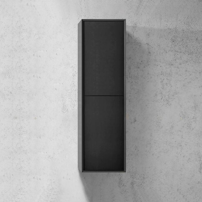 350*300*1200mm OTTI Marlo Matt Black High Moisture Resistant Plywood/Polyurethane Tall Boy