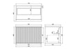 600-1500*460*500mm POS CETO Kirribilli Matte Black PVC Constructed Fluted Bathroom Cabinet Wall Hung Vanity