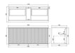 600-1500*460*500mm POS CETO Kirribilli Matte White PVC Constructed Fluted Bathroom Cabinet Wall Hung Vanity