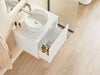 600-1500*460*500mm POS CETO Kirribilli Matte White PVC Constructed Fluted Bathroom Cabinet Wall Hung Vanity