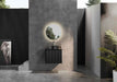 600-1500*460*500mm POS CETO Kirribilli Matte Black PVC Constructed Fluted Bathroom Cabinet Wall Hung Vanity