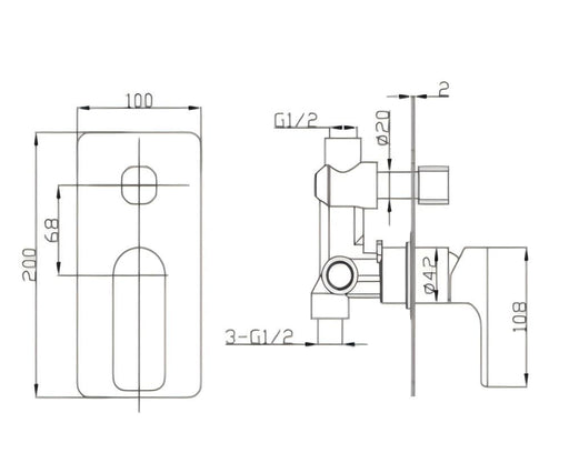 BK LUXUS Premium Brass Bath/Basin Mixer Trim Kit - HD reno
