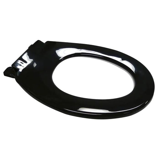 3monkeez Anti Vandal White/Black/Blue Single Flap Closed Front Toilet Seat - HD reno