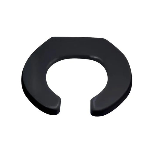 3monkeez White/Black Single Flap Open Front Toilet Seat - HD reno