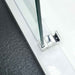 870-1180x2000mm Sliding L Shape Frameless Light Gold 10mm Glass Embedded Circle Handle Shower Screen
