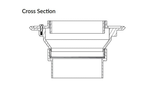 Vertical Variable Height Main Body (suits 150mm pipe) - HD reno
