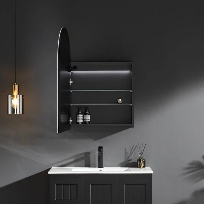 600*900mm Poseidon LED Olivia Arch Copper-free Polyurethane Shaving Cabinet