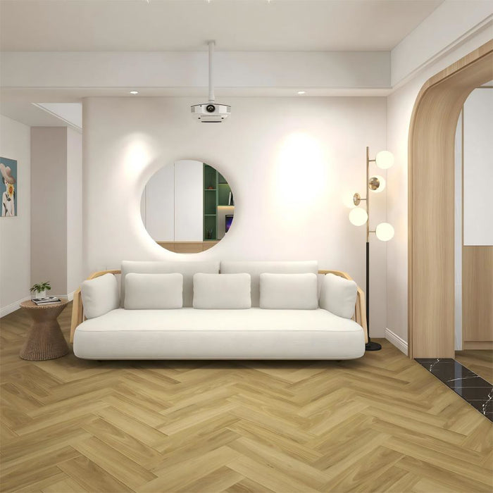ECO Ornato Herringbone Hybrid Floorboards Coastal Natural Blackbutt