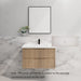 600-1800*450*550mm Bali American Oak MR Melamined Board Panel With PVC Coating Fluted Wall Hung Vanity - HD reno