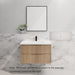 600-1800*450*550mm Bali American Oak MR Melamined Board Panel With PVC Coating Fluted Wall Hung Vanity - HD reno