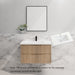 600-1800*450*550mm Bali American Oak MR Melamined Board Panel With PVC Coating Fluted Wall Hung Vanity - HD reno