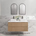 600-1800*450*550mm Bali American Oak MR Melamined Board Panel With PVC Coating Fluted Wall Hung Vanity - HD reno