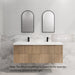 600-1800*450*550mm Bali American Oak MR Melamined Board Panel With PVC Coating Fluted Wall Hung Vanity - HD reno