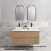 600-1800*450*550mm Bali American Oak MR Melamined Board Panel With PVC Coating Fluted Wall Hung Vanity - HD reno