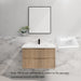 600-1800*450*550mm Bali American Oak MR Melamined Board Panel With PVC Coating Fluted Wall Hung Vanity - HD reno