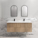600-1800*450*550mm Bali American Oak MR Melamined Board Panel With PVC Coating Fluted Wall Hung Vanity - HD reno