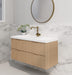 600-1800*450*550mm Bali American Oak MR Melamined Board Panel With PVC Coating Fluted Wall Hung Vanity - HD reno