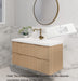 600-1800*450*550mm Bali American Oak MR Melamined Board Panel With PVC Coating Fluted Wall Hung Vanity - HD reno