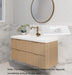 600-1800*450*550mm Bali American Oak MR Melamined Board Panel With PVC Coating Fluted Wall Hung Vanity - HD reno