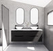 600-1800*450*550mm ABS Bali Matt Black MR Melamined Board Panel With PVC Coating Fluted Wall Hung Vanity - HD reno
