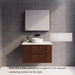 600-1800*450*550mm ABS Bali Brown Oak MR Melamined Board Panel With PVC Coating Fluted Wall Hung Vanity - HD reno