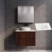 600-1800*450*550mm ABS Bali Brown Oak MR Melamined Board Panel With PVC Coating Fluted Wall Hung Vanity - HD reno