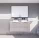 600-1800*450*550mm ABS Bali White Oak MR Melamined Board Panel With PVC Coating Fluted Wall Hung Vanity - HD reno